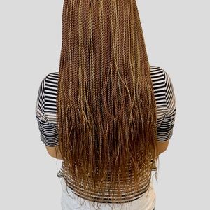 Ombré braided Senegalese twist Wig